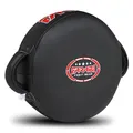 Farabi Sports Round pratzen Leder Kickboxen pratzen Kick Pad Black pratzen Boxen MMA Muay Thai Taekwondo Kickboxing Training Strike Box pratzen (Black)