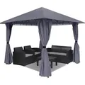 Sekey Garten Pavillon 3x3 m Grau