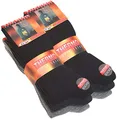VCA 6 Paar Herren THERMO Socken Vollfrottee, UNI schwarz, anthrazit und grau, Gr. 39-42
