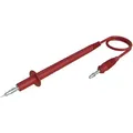 Pl 3 Rot / Red Messleitung 4 Mm-stecker Lamellenstecker 4 Mm 1.00 M Rot 1 St. - Sks Hirschmann