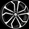 17 Zoll Alufelge DEZENT TA dark 17"x7" 5x100 PCD ET45 57.10mm Felge Matt Schwarz Frontpoliert