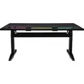 G700 RGB Gaming Desk, Gaming-Tisch schwarz, RGB-LED-Lichtleiste 16,8 Millionen Farben