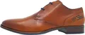 Bugatti Zavinio Herrenschuhe Businessschuhe eleganter Schnürer Braun, Schuhgröße:41 EU