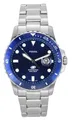 Fossil Blue Dive Edelstahl blaues Zifferblatt Quarz FS6029 100M Herrenuhr