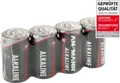 ANS RED 4XBABY - Red, Alkaline Batterie, C (Baby), 4er-Pack