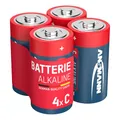 ANSMANN Alkaline Baby C Batterien – leistungsstarke, langlebige Energiequelle – 1,5V LR14 – 4er Pack