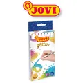 Jovi Glitter Glitzerstift Fasermaler, 8 Stück sortiert, 1 mm