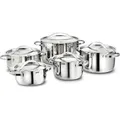 Kopf Topfset Stilo (Edelstahl, 10-teilig, inkl. 5 Deckel, Induktion) - Silber