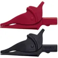 testo 0590 0008 Krokodilklemmen-Set Buchse 4 mm CAT III 600 V Schwarz, Rot