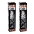 Maybelline Tattoo Brow Waterproof Gel - 04 Medium Brown x2