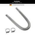 Abgasschlauch 60 cm für Stromerzeuger 25 mm Edelstahl Auspuffrohr