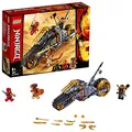 LEGO 70672 NINJAGO Coles Offroad-Bike Ninja Motorrad mit Raupenbändern und 3 Minifiguren, Abenteuerspielzeug für Kinder