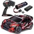 Traxxas TRX74154-4-RED - Ford Fiesta ST Rally Brushless BL-2s + 3000 Lipo + USB