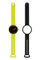 HIP HOP Hip Hip Hop Smart Watch Smart-Color Dial Black Movement SmartModule SmartWatch und grüne Silikon-Erdbeere, Black Hwu1195