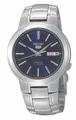 Seiko 5 Automatik blaues Zifferblatt Edelstahlband 37 mm Herrenuhr SNKA05K1