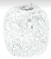 (kg/117,50€) NEU! COSMO Lana Grossa 100g Fb. 01 weiß Pailletten-Beilaufgarn