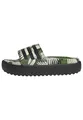 adidas Damen Adilette Platform Slides RUTSCHEN, Crew Green/Core Black/Core Black