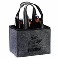 Flaschenkorb Flaschenträger Flaschentasche Das flüssige.. Filz Männerhandtasche