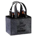 Flaschenträger aus Filz Das flüssige muss... Flaschentasche Männerhandtasche ...