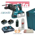 Makita Akku Kombihammer DHR281 + 2 Akkus 5,0Ah + DC18RD SDS-PLUS 2x18V im MakPac