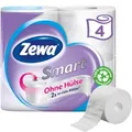 Zewa Toilettenpapier Smart, ohne Hülse, 3-lagig, Tissue, 300 Blatt, 4 Rollen