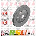 2x Zimmermann Bremsscheibe FORMULA Z 100.3367.70 Höhe 50 mm Lochkreis 112 mm