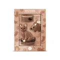 Heilemann Geschenkpackung Katze 70 g – Schokoladenfiguren aus Edelvollmilch-Schokolade – Geschenk für Katzenliebhaber & Cat Moms – Katze, Maus und Futternapf aus Schokolade