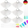 300PCS Nail Nagellack Nailart Display Nail Art Tips Stick Transparent
