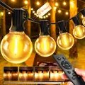 Lichterkette Außen LED 30M  dimmbar Fernbedienung Garten Terrasse