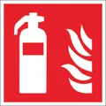 Brandschutzschild Feuerlöscher Folie selbstklebend (B x H) 200 mm x 200 mm ISO