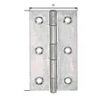 20 Stk. Gah Scharnier H.82mm B.45mm S.1,25mm STA sdmverz.schmal Bänder 345419