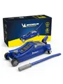 MICHELIN Wagenheber 2T hydraulisch – Rangierwagenheber 2000kg für PKW & SUV – Autoheber mit 360° Schwenkrädern, 350 mm Hubhöhe – stabil für Reifenwechsel & Werkstatt