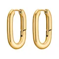 Heideman Ohrringe Damen Carsta goldfarbend aus Edelstahl gold farbend matt Ohrschmuck für Frauen ohne Stein