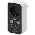 brennenstuhl Countdown-Timer-Stecker mit 1x USB-C, 1x USB-A Schwarz 1506180