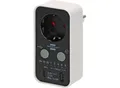 Brennenstuhl Timer-Steckdose mit LED-Anzeige, 1x USB A, 1x USB-C, Countdown 15 Min bis 8 Std, schwarz/weiß