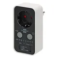 Brennenstuhl Digitaler Countdown Timer mit USB A und USB C (Timer-Steckdose für den Innenbereich, Countdown in 7 Stufen einstellbar, mit erhöhtem Berührungsschutz)