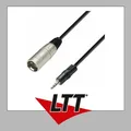 Adam Hall Cables K3 BWM 0300 - 3,5 mm Stereo-Klinke Stecker auf XLR, 3m