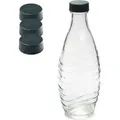 mixcover Ersatzdeckel passend für SodaStream Crystal & Penguin Glasflasche 3er Set - Weiß