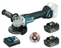 Makita DGA504Z Akku-Winkelschleifer 18V DGA504Z Aktion + 2x Akku 3Ah + Ladegerät