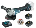 Makita DGA504Z Akku-Winkelschleifer 18V DGA504Z Aktion + 2x Akku 5Ah + Ladegerät