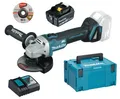 Makita DGA504Z Akku-Winkelschleifer 18V + 1x Akku 5Ah + Ladegerät + Makpac 3