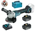 Makita DGA504RFJ Akku-Winkelschleifer 18V DGA504Z + 2x Akku 3Ah + Lader + Koffer
