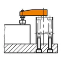 AMF Spanneisen DIN 6316 einfach gekröpft Nut 26 mm Länge 250 mm
