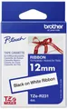 Brother TZe TZe-R231 Bandfarbe: Weiß Schriftfarbe:Schwarz 12mm 4m