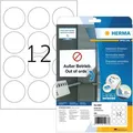 Herma Universaletiketten 5067, weiß, rund, Ø 60mm, ablösbar, 25 Blatt, 300 Stück