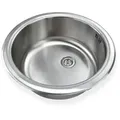 Edelstahl Einbauspüle `Ronda 1` Küchenspüle Waschbecken Rundbecken Rundspüle Spüle rund