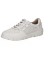 CAPRICE Comfort Damen Sneaker flach mit Reißverschluss Low Top, Weiß (White Nappa Co), 38 EU