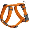 Hunter Hundegeschirr London Vario Rapid, 4-Fach verstellbares Y-Geschirr für kleine & mittlere Hunde, Sicherheitsverschluss mit Verriegelung, Farbe: orange, Größe: XXS-XS