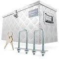 Aluminium Transportbox 615x265x300 mm Truckbox Deichselbox Werkzeugkasten Alubox Alukoffer
