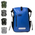 COR Surf Wasserdichter Dry Bag Rucksack mit gepolsterter Laptophülle, 25 l und 40 l, robuster Roll-Top-Pack, Dunkelblau, 25L, Reiserucksäcke